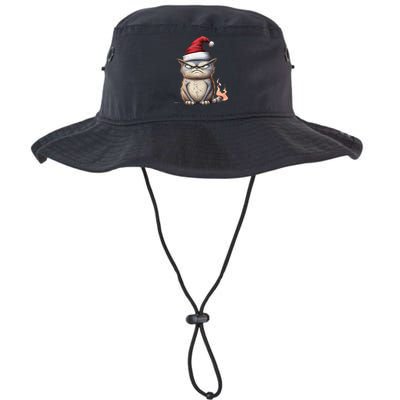 Grumpy Christmas Cat Santa Hat Legacy Cool Fit Booney Bucket Hat