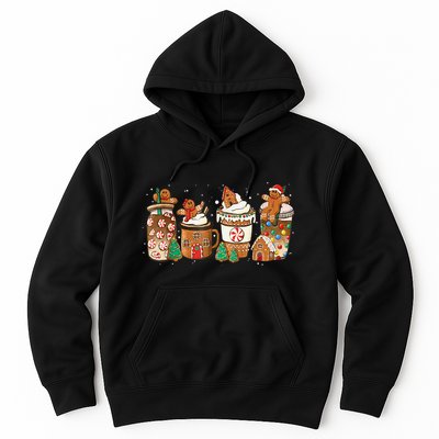 Gingerbread Cookie Christmas Coffee Cups Latte Drink Outfit Hoodie