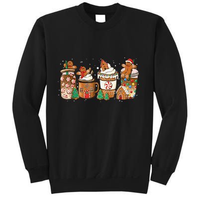 Gingerbread Cookie Christmas Coffee Cups Latte Drink Outfit Sweatshirt
