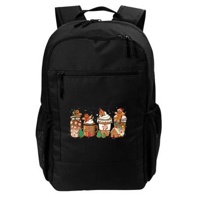Gingerbread Cookie Christmas Coffee Cups Latte Drink Outfit Backpack