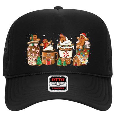 Gingerbread Cookie Christmas Coffee Cups Latte Drink Outfit Trucker Hat
