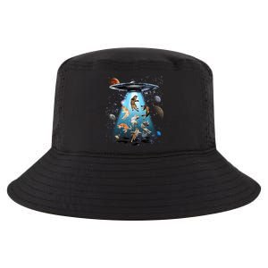 Galaxy Cat Cat Ufo Funny Cat Cat Graphic Cat Owner Gift Cool Comfort Performance Bucket Hat