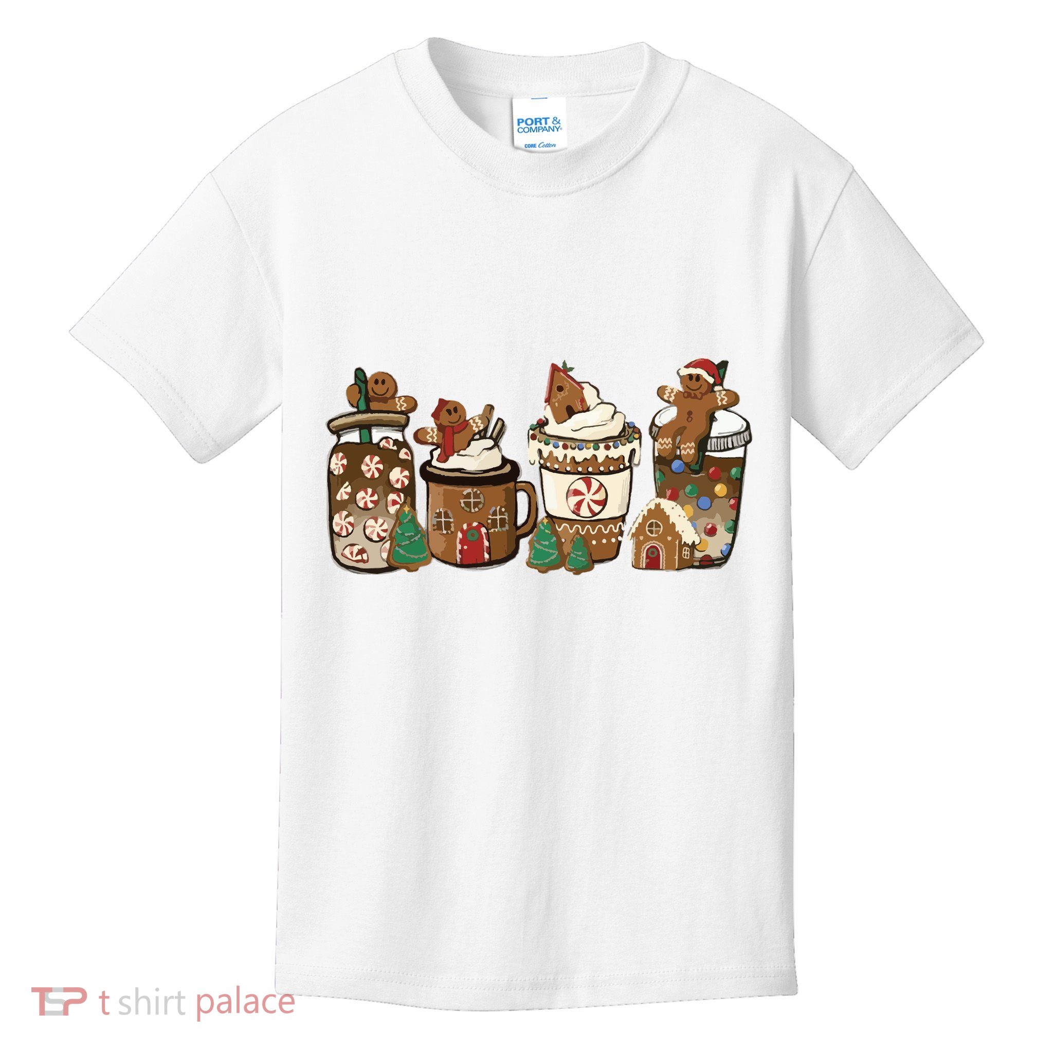 Gingerbread Christmas Coffee Kids T-Shirt