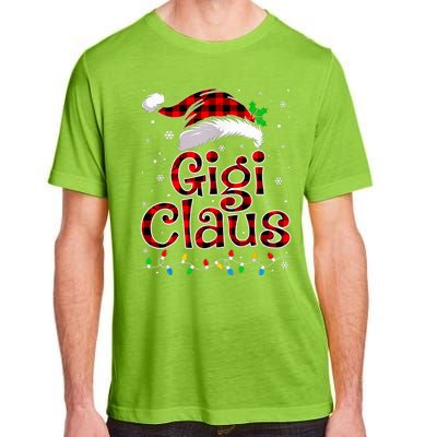 Gigi Claus Christmas Lights Pajama Family Matching Adult ChromaSoft Performance T-Shirt