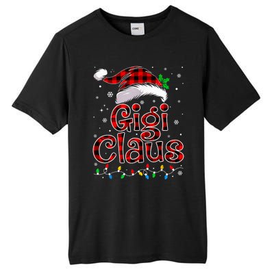 Gigi Claus Christmas Lights Pajama Family Matching Tall Fusion ChromaSoft Performance T-Shirt