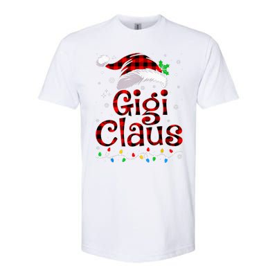 Gigi Claus Christmas Lights Pajama Family Matching Softstyle CVC T-Shirt