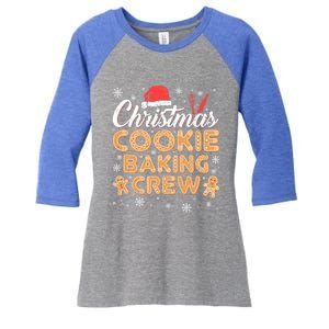 Gingerbread Christmas Cookie Baking Crew Gift Women's Tri-Blend 3/4-Sleeve Raglan Shirt