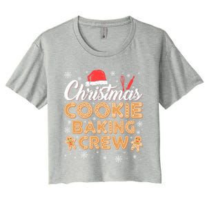 Gingerbread Christmas Cookie Baking Crew Gift Women's Crop Top Tee