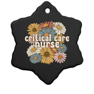 Groovy Critical Care Nurse Critical Care Nursing Gift Ceramic Star Ornament