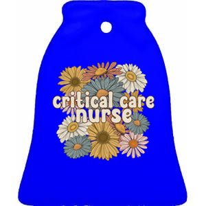 Groovy Critical Care Nurse Critical Care Nursing Gift Ceramic Bell Ornament