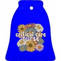 Groovy Critical Care Nurse Critical Care Nursing Gift Ceramic Bell Ornament