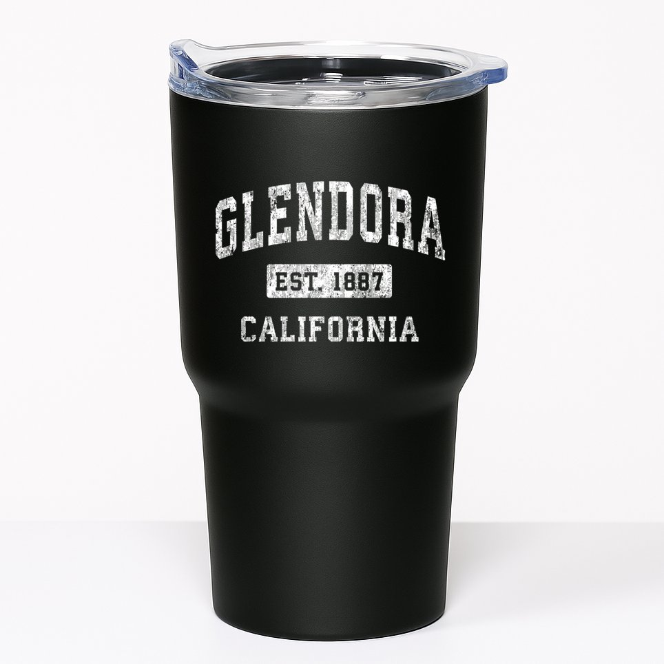 Glendora California Ca Vintage Established Sports Tumbler