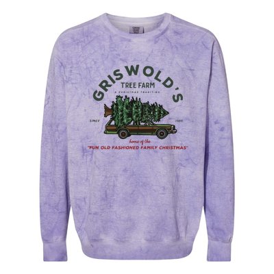 Griswold Co Christmas Tree Farm Colorblast Crewneck Sweatshirt