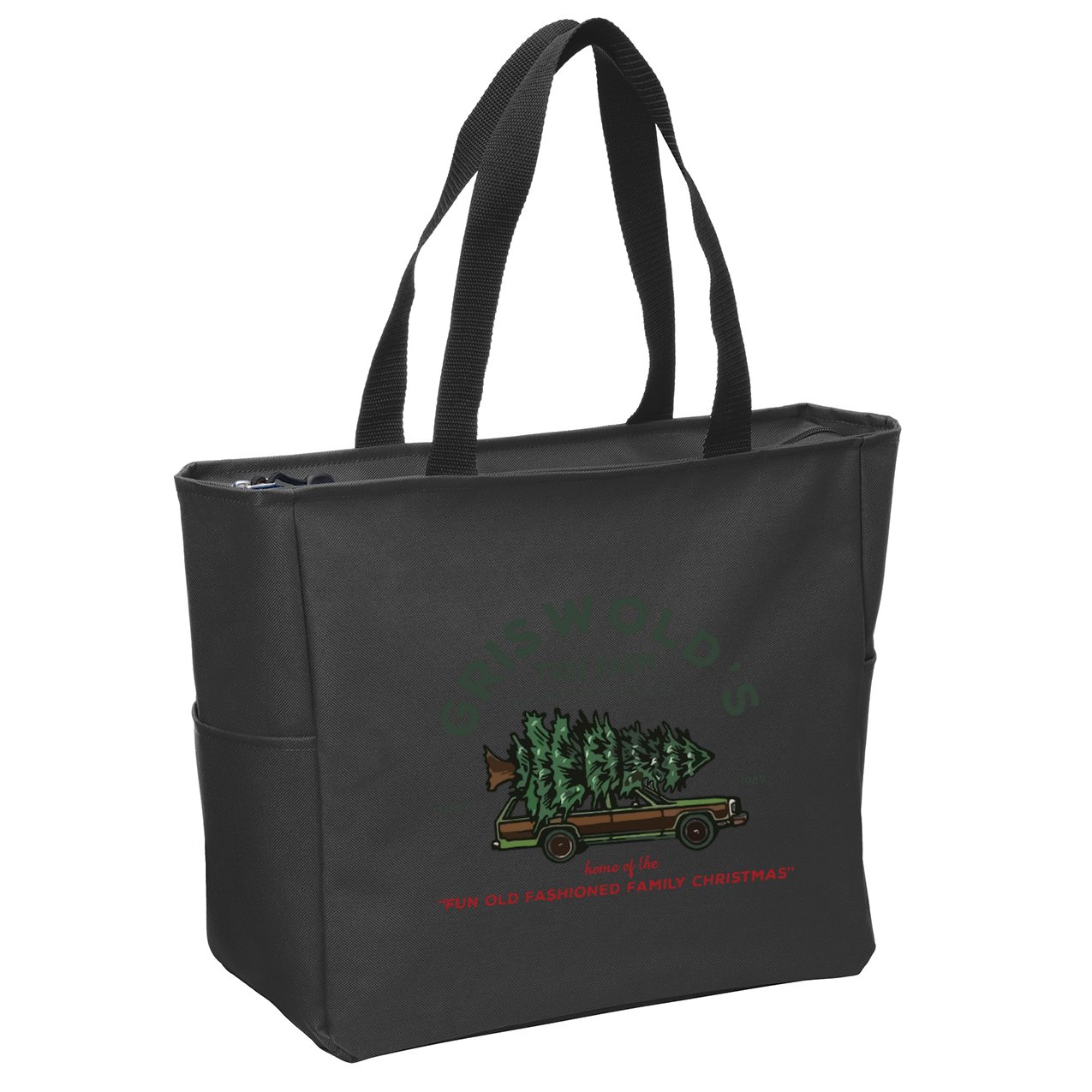 Griswold Co Christmas Tree Farm Zip Tote Bag