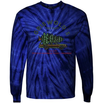 Griswold Co Christmas Tree Farm Tie-Dye Long Sleeve Shirt