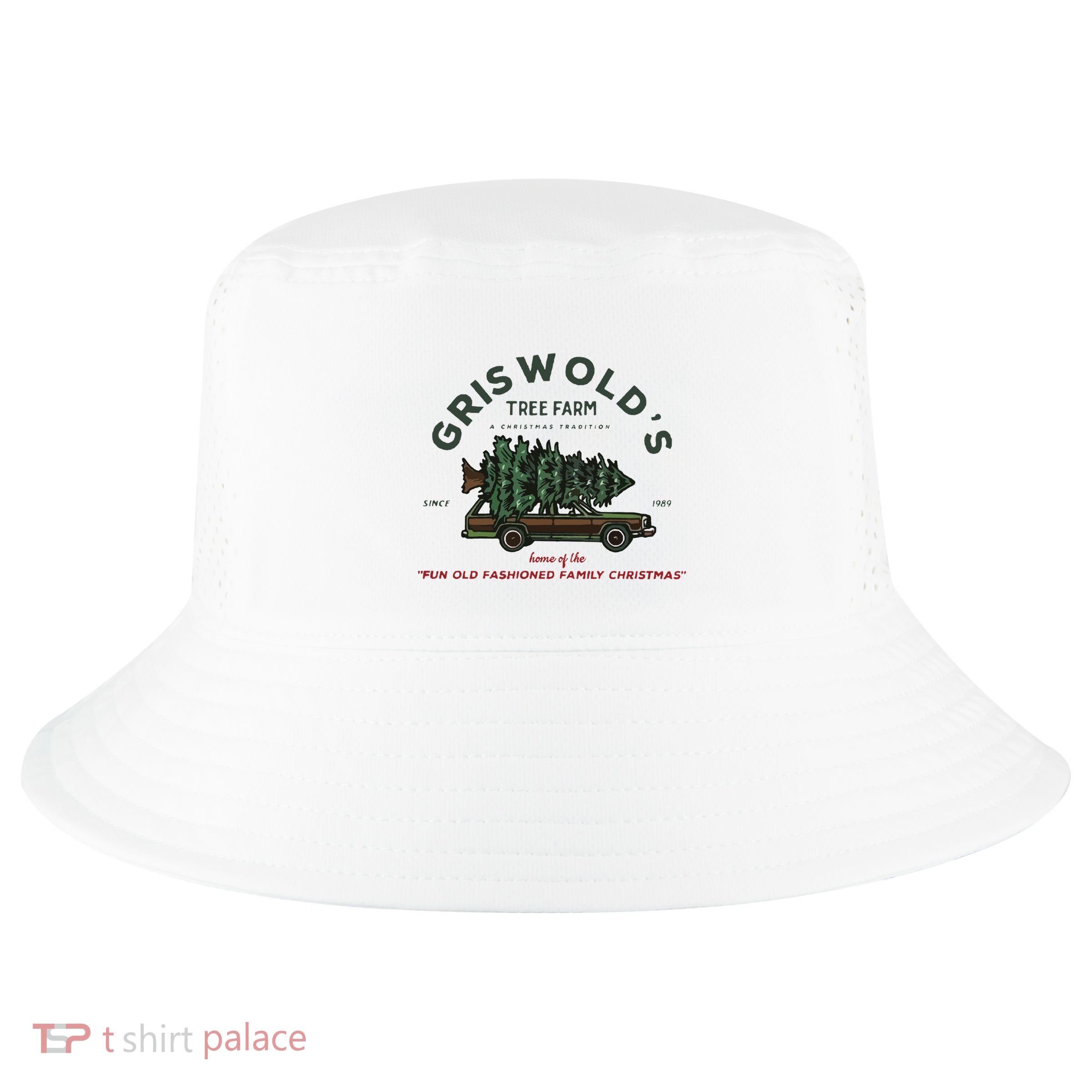 Griswold Co Christmas Tree Farm Cool Comfort Performance Bucket Hat