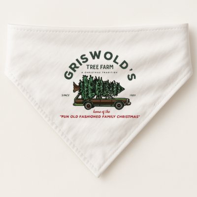 Griswold Co Christmas Tree Farm USA-Made Doggie Bandana
