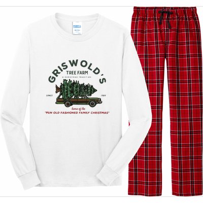 Griswold Co Christmas Tree Farm Long Sleeve Pajama Set