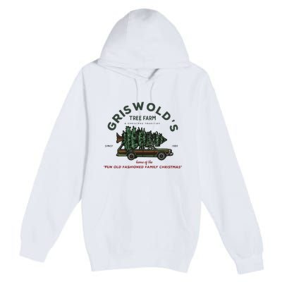 Griswold Co Christmas Tree Farm Premium Pullover Hoodie