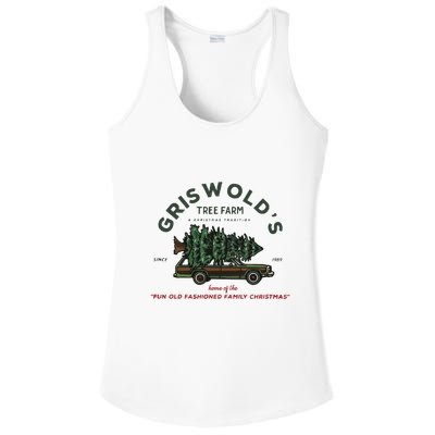 Griswold Co Christmas Tree Farm Ladies PosiCharge Competitor Racerback Tank