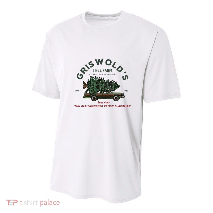 Griswold Co Christmas Tree Farm Youth Performance Sprint T-Shirt