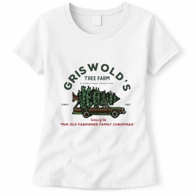 Griswold Co Christmas Tree Farm Womens T-Shirt