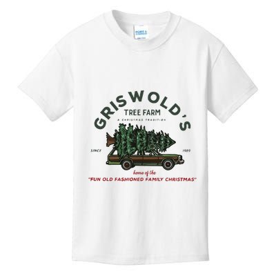 Griswold Co Christmas Tree Farm Kids T-Shirt
