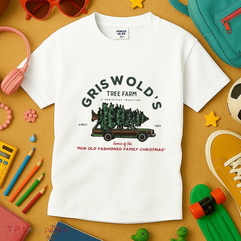 Griswold Co Christmas Tree Farm Kids T-Shirt