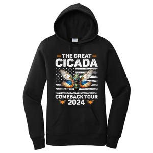 Great Cicada Come Back 2024 Cicada Invasion 2024 Women's Pullover Hoodie