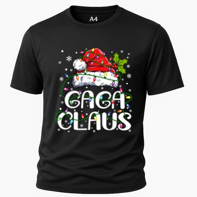 Gaga Claus Christmas Lights Pajama Family Matching Performance Shirt
