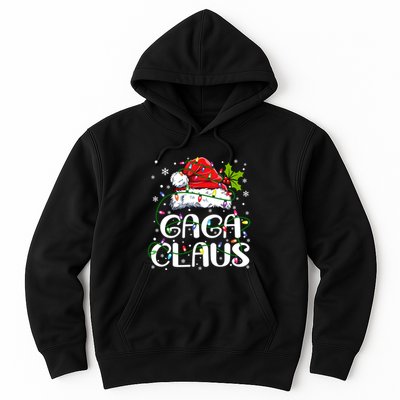 Gaga Claus Christmas Lights Pajama Family Matching Hoodie