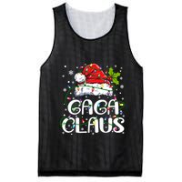 Gaga Claus Christmas Lights Pajama Family Matching Mesh Reversible Basketball Jersey Tank