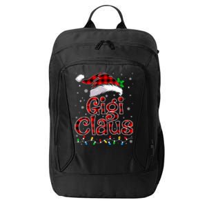 Gigi Claus Christmas Lights Pajama Family Matching City Backpack