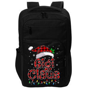 Gigi Claus Christmas Lights Pajama Family Matching Impact Tech Backpack