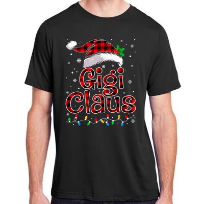 Gigi Claus Christmas Lights Pajama Family Matching Adult ChromaSoft Performance T-Shirt