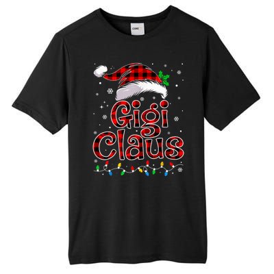 Gigi Claus Christmas Lights Pajama Family Matching Tall Fusion ChromaSoft Performance T-Shirt