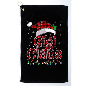 Gigi Claus Christmas Lights Pajama Family Matching Platinum Collection Golf Towel