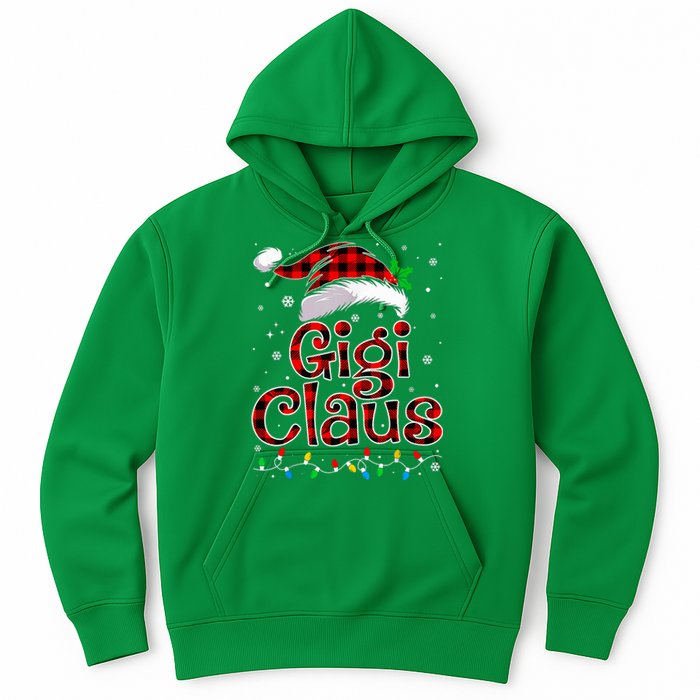 Gigi Claus Christmas Lights Pajama Family Matching Hoodie