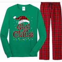 Gigi Claus Christmas Lights Pajama Family Matching Long Sleeve Pajama Set