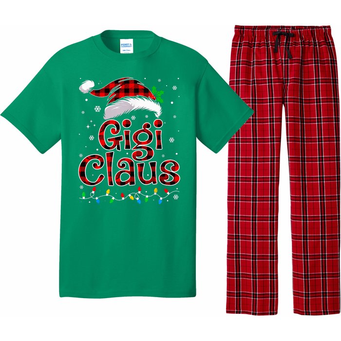 Gigi Claus Christmas Lights Pajama Family Matching Pajama Set