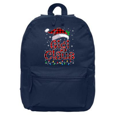 Gigi Claus Christmas Lights Pajama Family Matching 16 in Basic Backpack