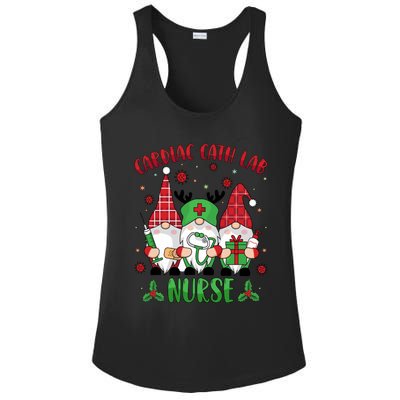 Gnome Cardiac Cath Lab Xmas Holiday Cardiac Nurse Christmas Funny Gift Ladies PosiCharge Competitor Racerback Tank