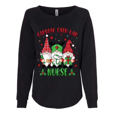 Gnome Cardiac Cath Lab Xmas Holiday Cardiac Nurse Christmas Funny Gift Womens California Wash Sweatshirt