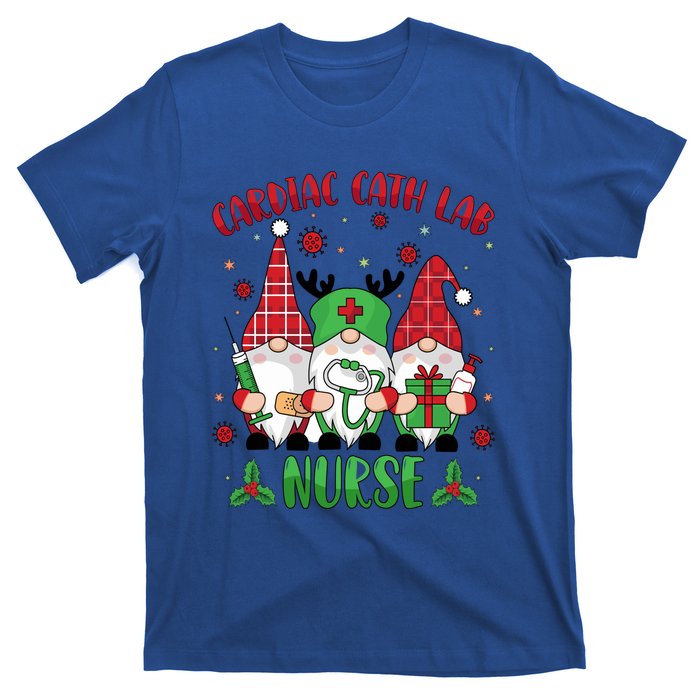 Gnome Cardiac Cath Lab Xmas Holiday Cardiac Nurse Christmas Funny Gift T-Shirt