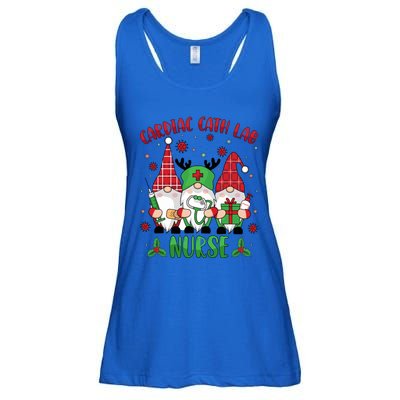 Gnome Cardiac Cath Lab Xmas Holiday Cardiac Nurse Christmas Funny Gift Ladies Essential Flowy Tank