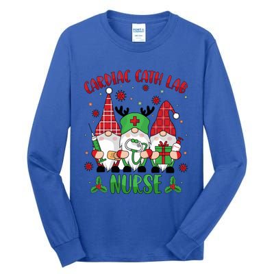 Gnome Cardiac Cath Lab Xmas Holiday Cardiac Nurse Christmas Funny Gift Tall Long Sleeve T-Shirt