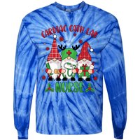 Gnome Cardiac Cath Lab Xmas Holiday Cardiac Nurse Christmas Funny Gift Tie-Dye Long Sleeve Shirt