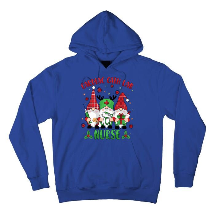 Gnome Cardiac Cath Lab Xmas Holiday Cardiac Nurse Christmas Funny Gift Tall Hoodie