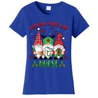 Gnome Cardiac Cath Lab Xmas Holiday Cardiac Nurse Christmas Funny Gift Women's T-Shirt