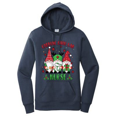 Gnome Cardiac Cath Lab Xmas Holiday Cardiac Nurse Christmas Funny Gift Women's Pullover Hoodie